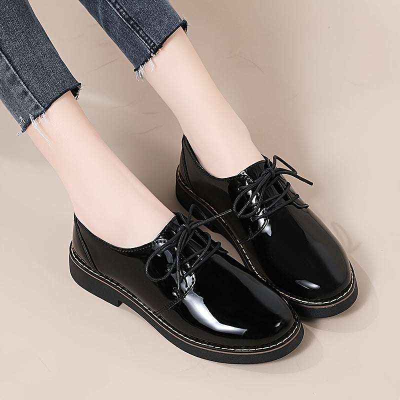 Women’s Black Water-Resistant Synthetic Loafers for Work