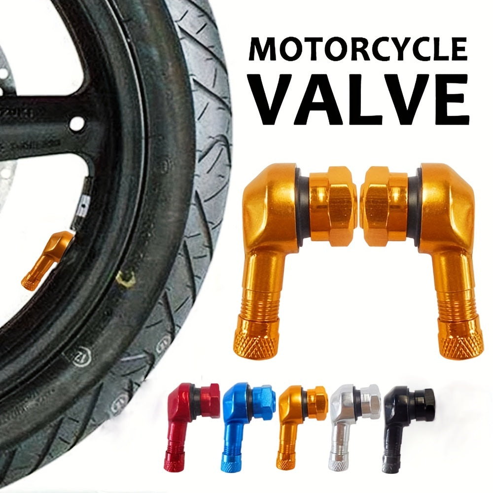 Motorcycle Tire Valve Extension Aluminum Gas Nozzle Adjustable Angle