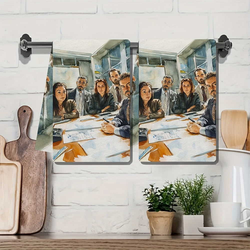 Ultra yumshoq oshxona sochiqlari 40x60cm so‘riladigan suvga chidamli ofis bezaklari
