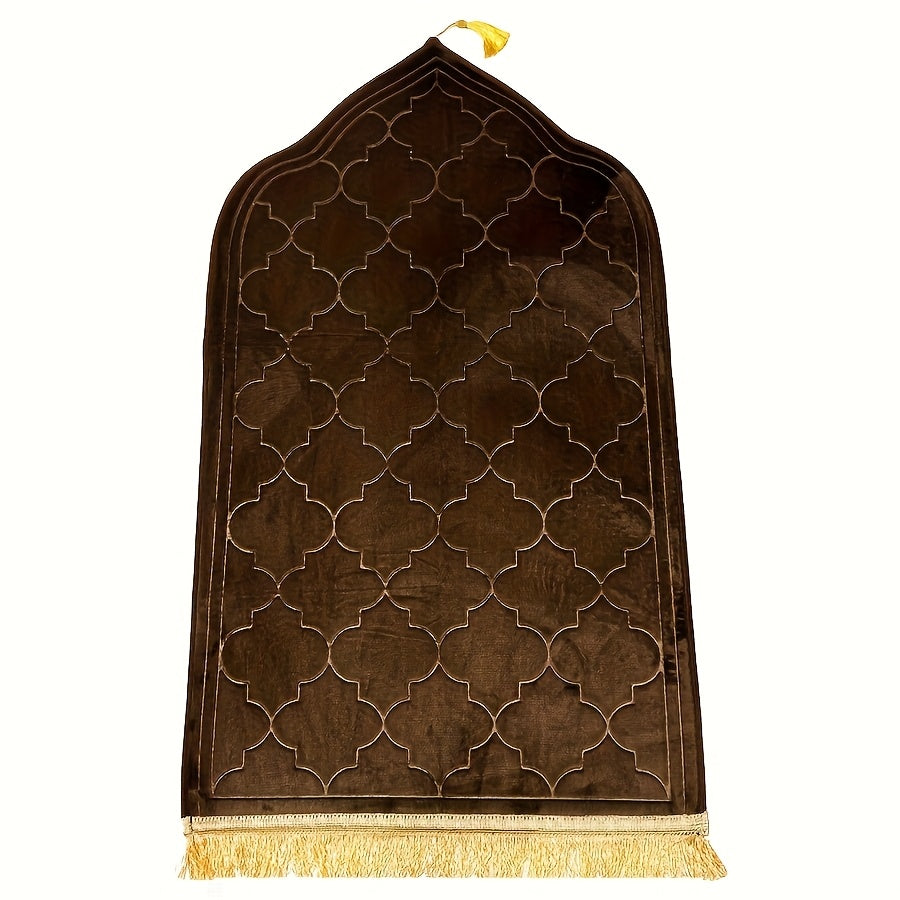 Outdoor Prayer Mat with Tassel Design Non-Slip Durable and Comfortable for Home and Garden