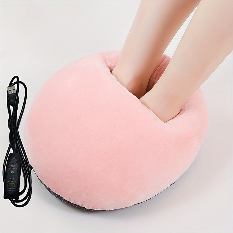 USB Foot Warmer Heater for Shoes Office Electric Shoe Warmer with Timer