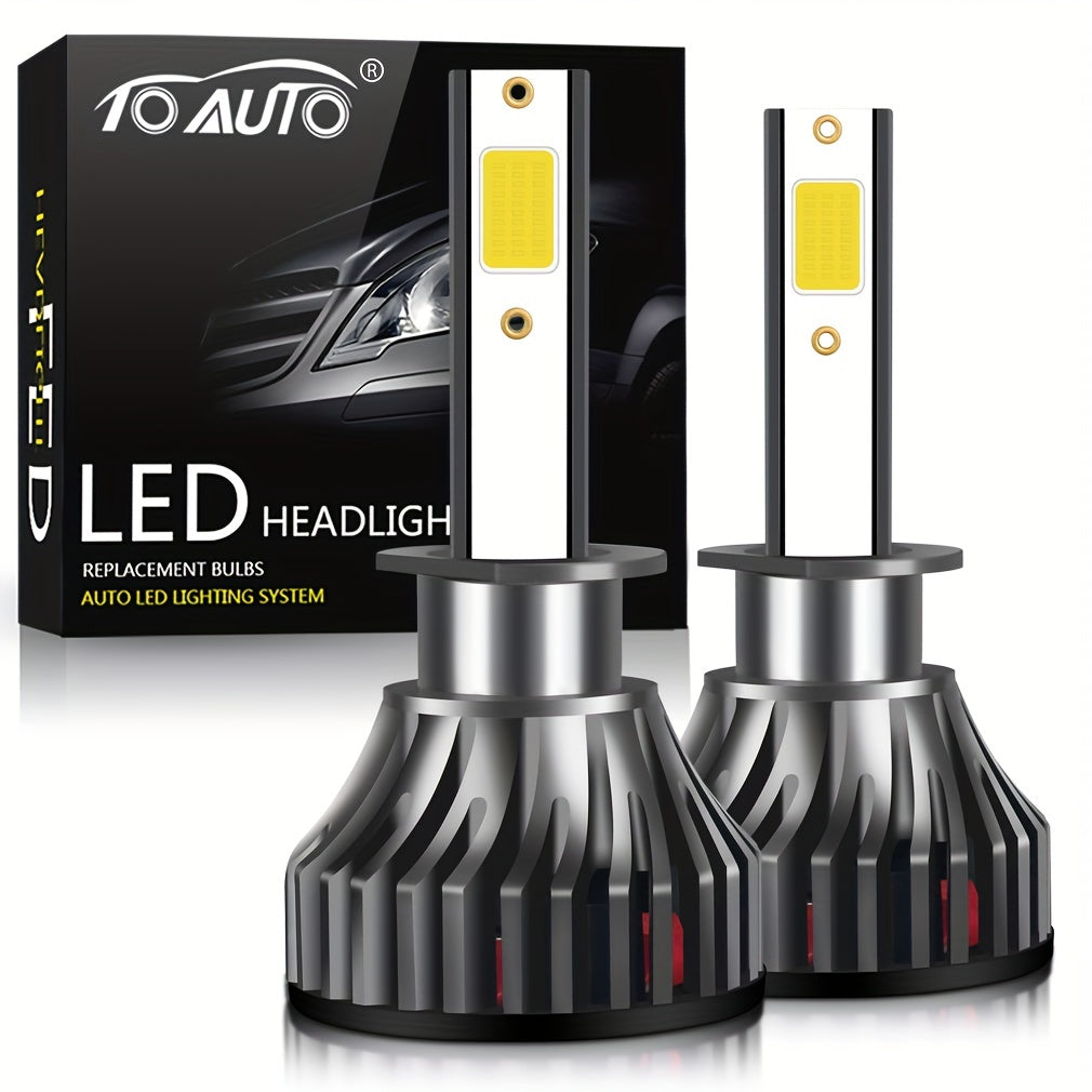 2 Pack LED Headlight Bulbs H11 H7 H4 White Bright Easy to Install