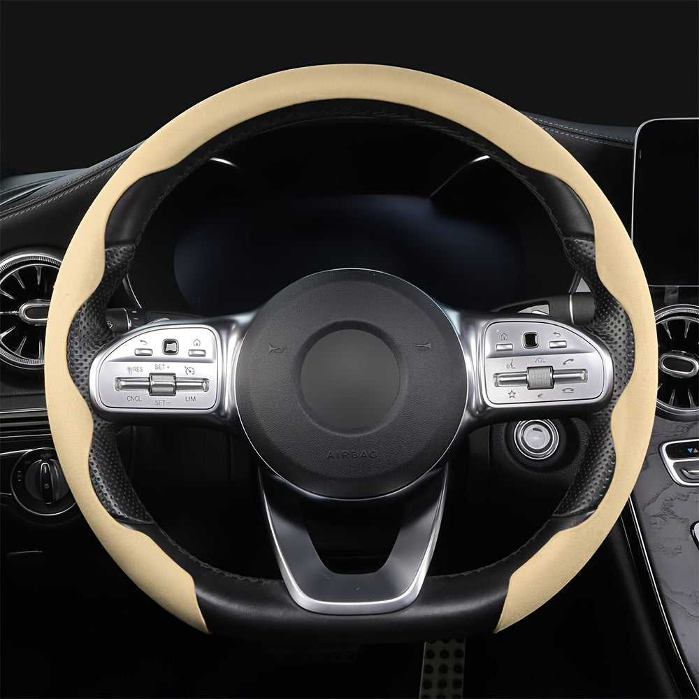 Non-Slip Universal Steering Wheel Cover Sweat-Absorbing Buckle for Cars