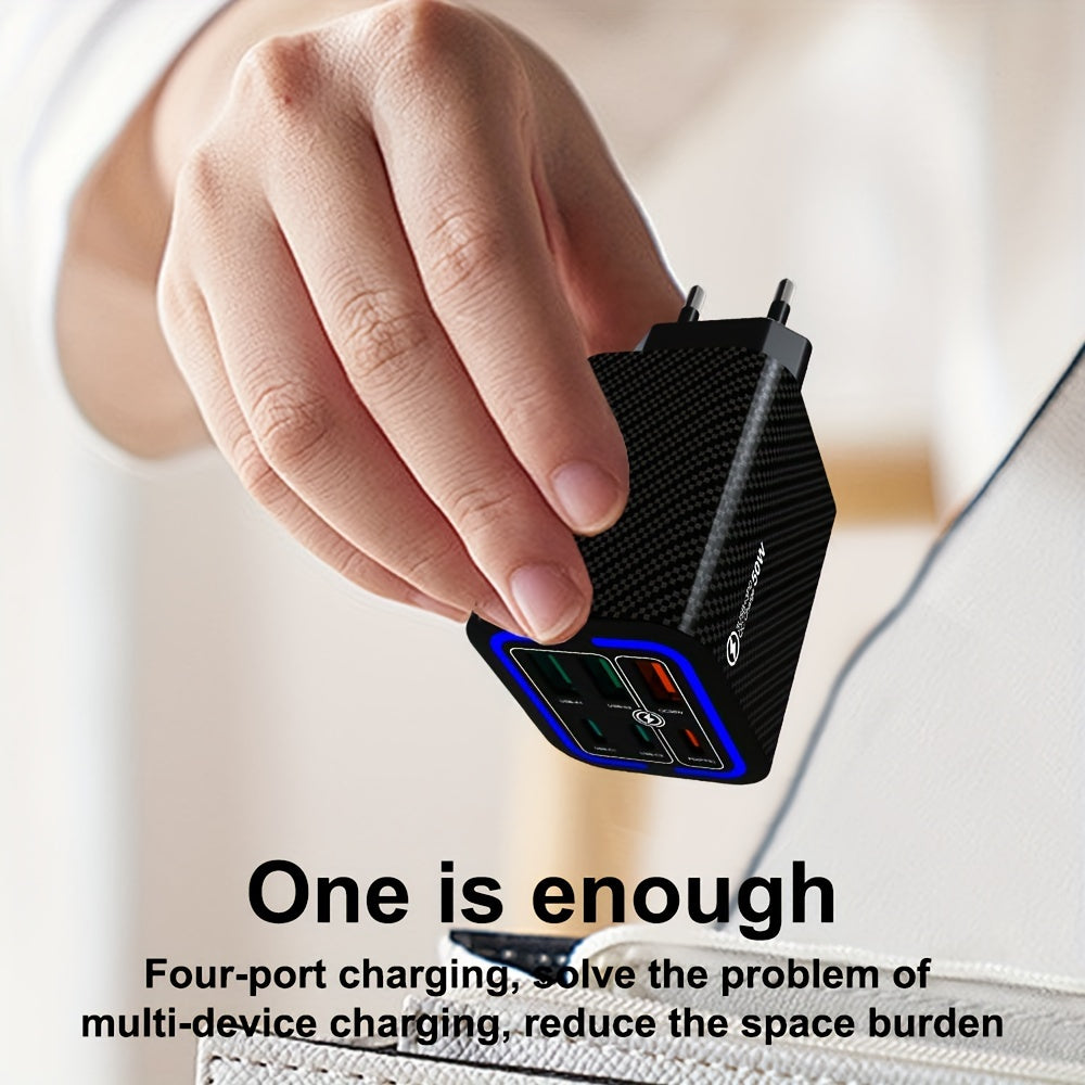 50W USB-C devor zaryadlagichi Yevropa standarti tez zaryadlash sayohat uchun mos iPhone Samsung uchun