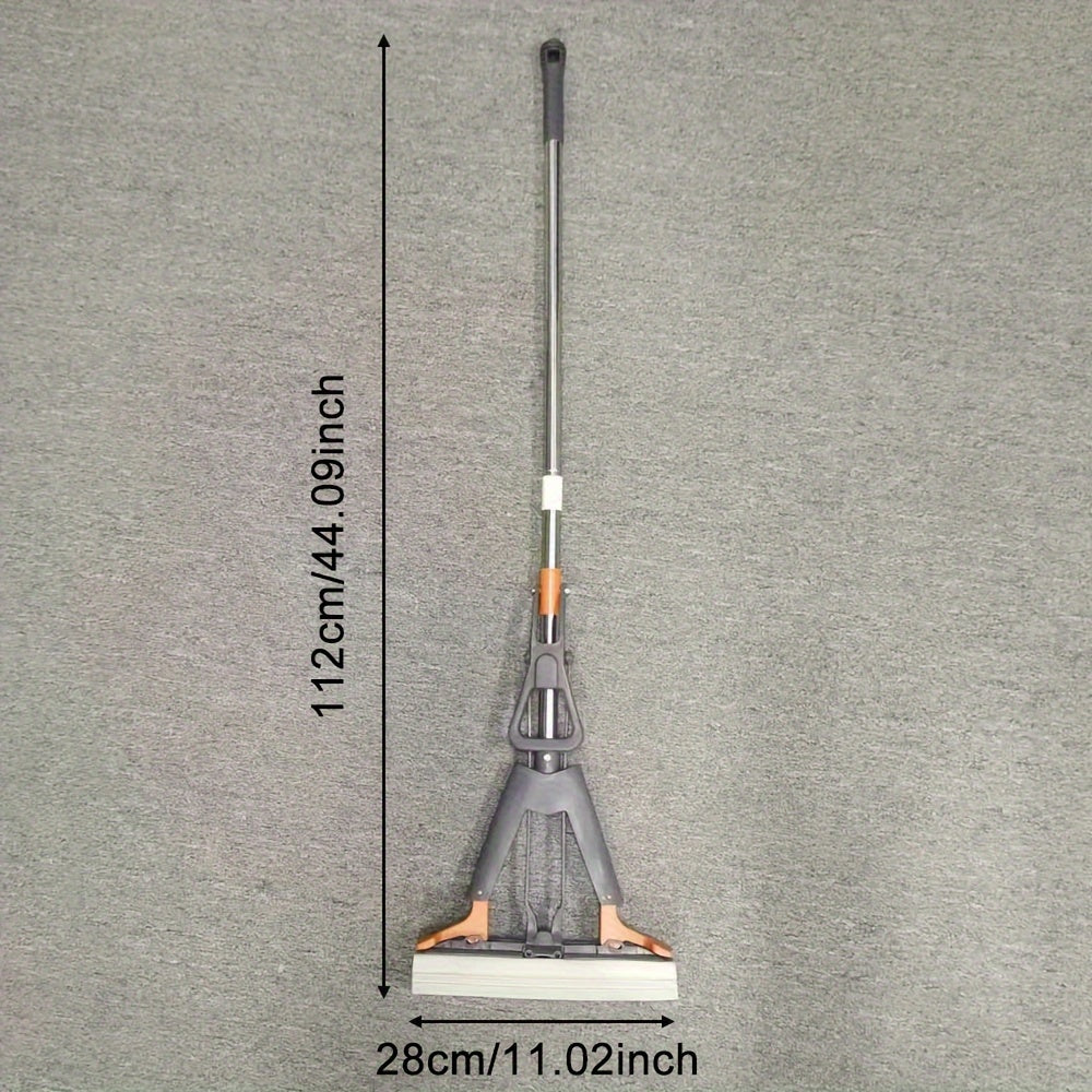 Yarim-Actionli Gubka Mop To'plami, 2 Qayta Ishlatiladigan Bosh bilan Polni Tozalash uchun