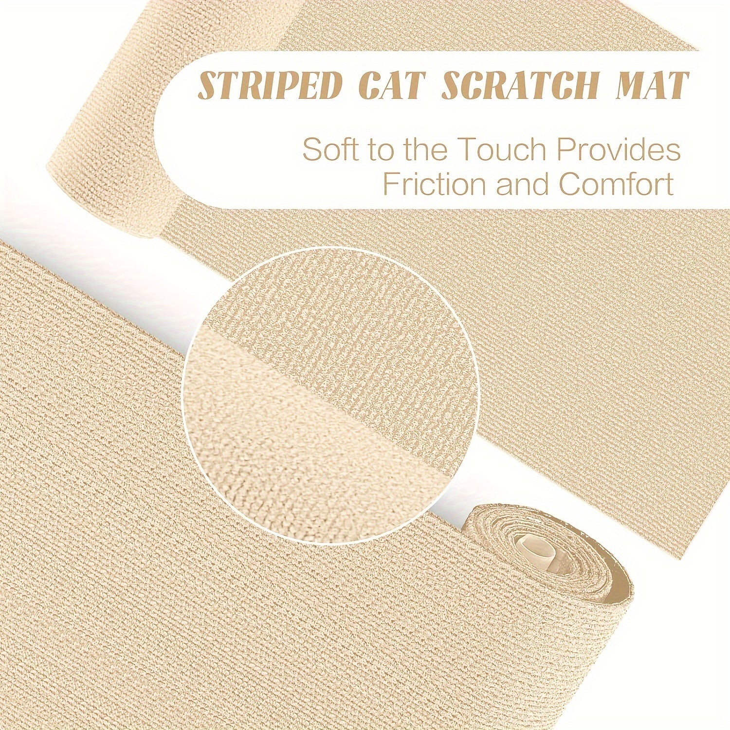 Polyester Cat Scratch Mat Easy to Apply Protects Furniture and Cat Trees