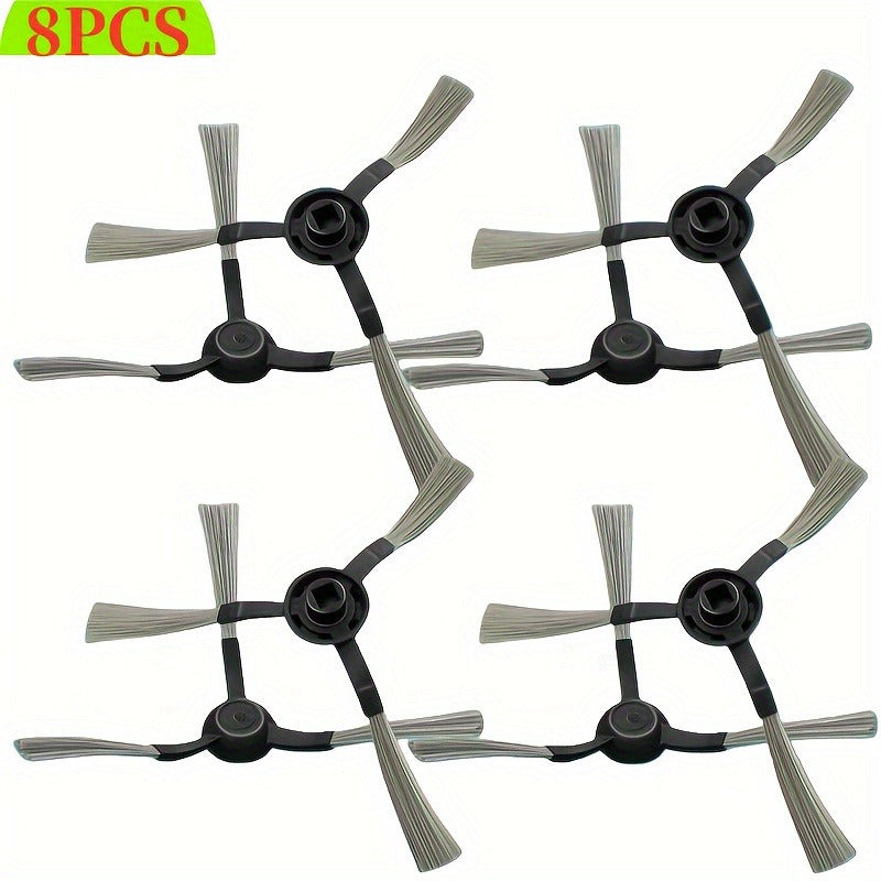 Replacement Side Brush Pack for Robot Vacuum Durable Plastic Nylon Bristles