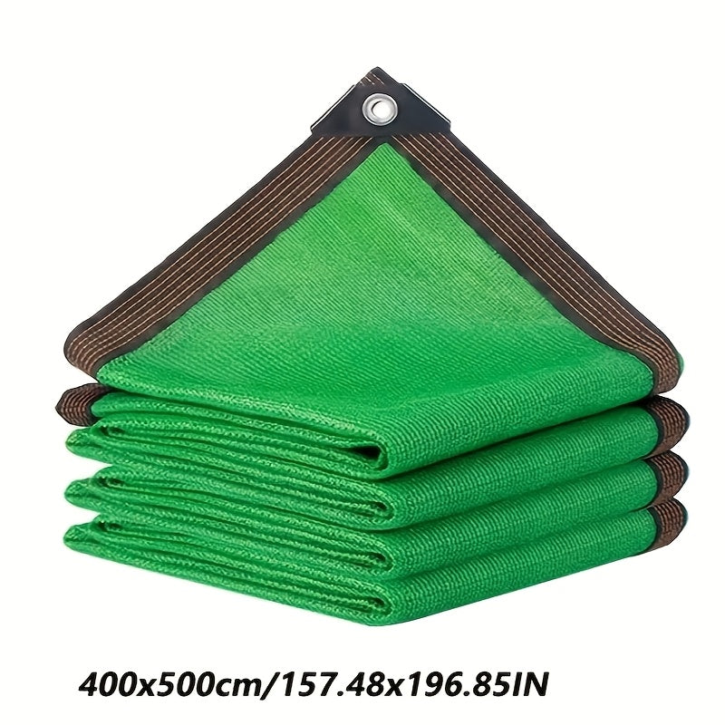 Large Green Outdoor Sunshade Net for Pool Garden Balcony Water-Resistant Fabric
