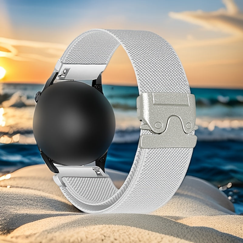 Elastic Nylon Watch Strap Adjustable Polyamide Band for Smartwatches 18mm 20mm 22mm