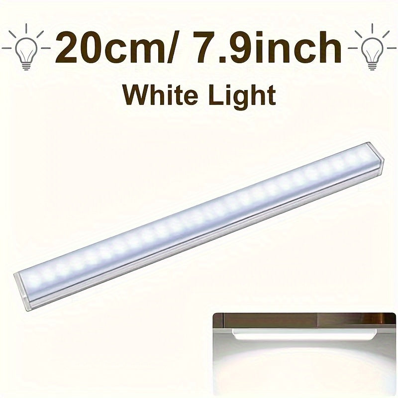 LED Cabinet Light with Motion Sensor USB Rechargeable Wireless Night Light Strips for Indoor Use