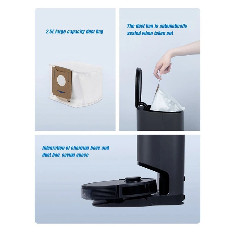 Ecovacs Deebot Ozmo T8 / Aivi / Max N8pro / T9 / T9max robot tozalagich uchun 6 ta chang sumkasi qismlari to'plami