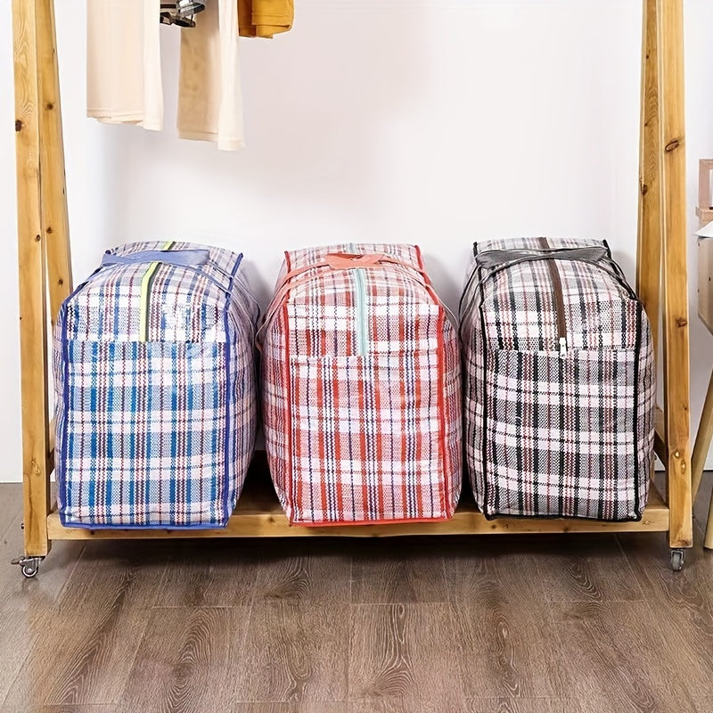 Large Waterproof Woven Storage Bags for Packing Moving Organizing and Storing