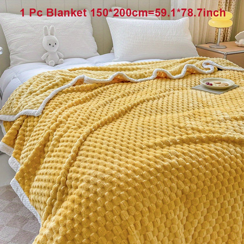 Fleece Blanket for Couch Sofa Bed Camping Travel Cozy Soft Warm Gift