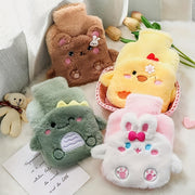 Plush Hot Water Bottle with Detachable Cover for Home and Kids Use