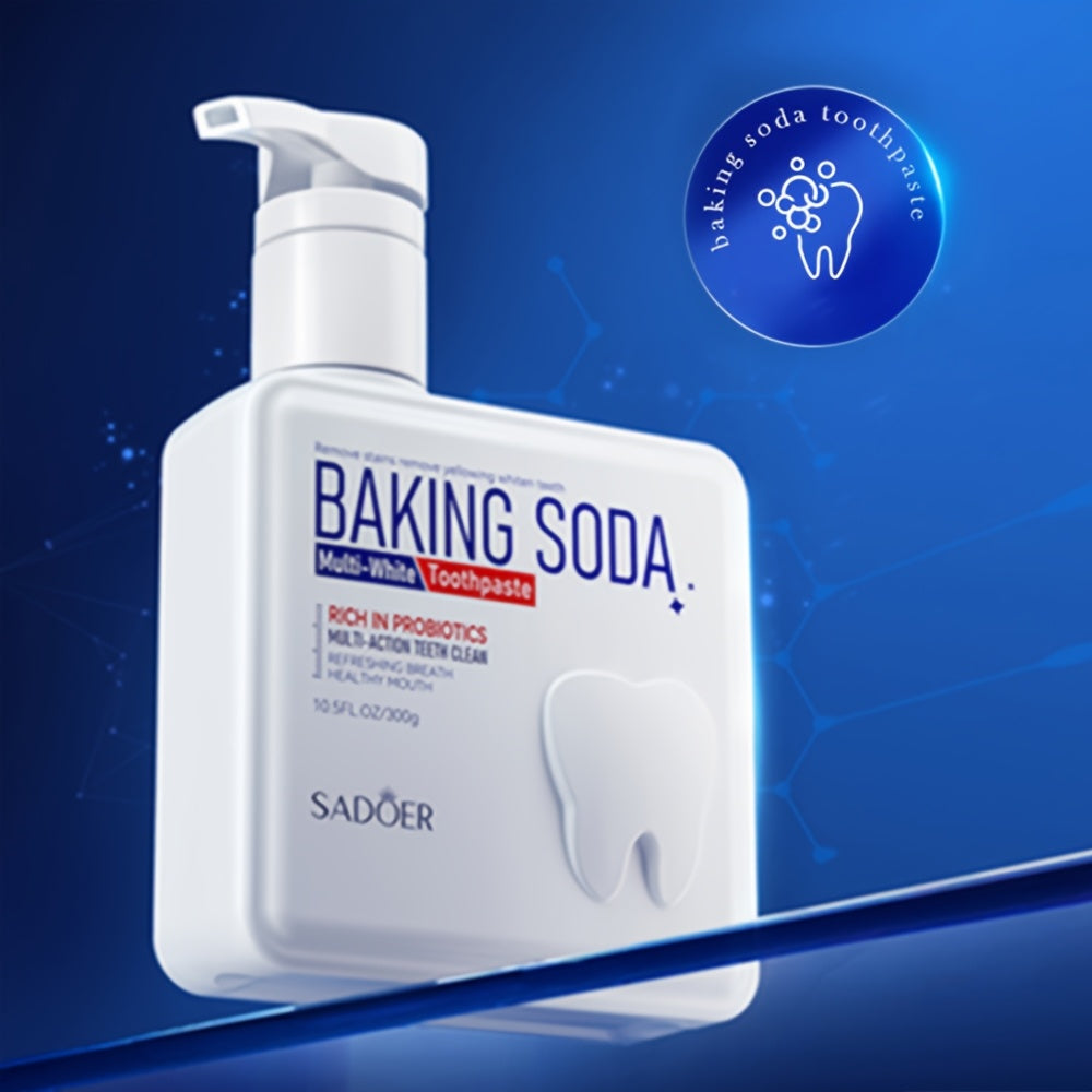 300g Baking Soda Probiotic Toothpaste for Deep Cleaning and Whitening