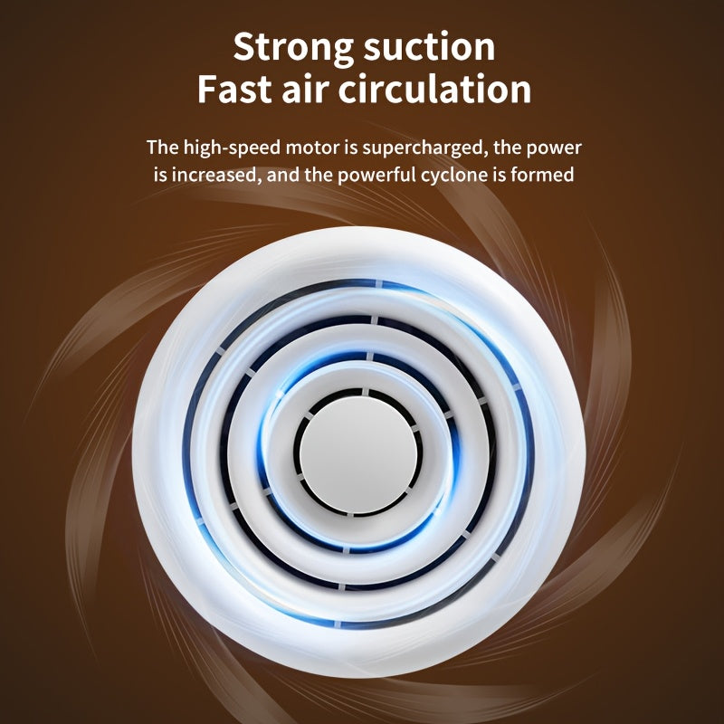 Portable USB Air Purifier with Strong Suction Odor Absorption Quiet Operation No Battery