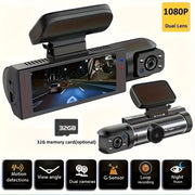 Dual Camera Car Dash Cam with 8.03cm IPS Screen 1080P Night Vision Loop Recording