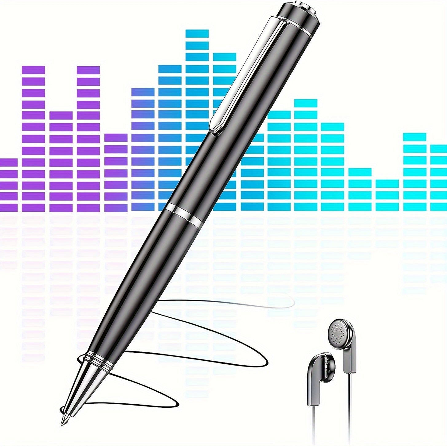 Мини цифровой диктофон с шумоподавлением, голосовой активацией, портативный MP3 USB