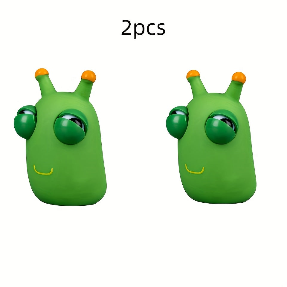 Kurtchalar fidget o'yinchoq, chiqadigan ko'zlar bilan, plastik, elektrsiz, stressni kamaytirish uchun, 3-6 yosh, siqish va o'yin uchun qiziqarli o'yinchoq