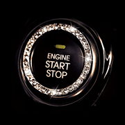 Women's Crystal Interior Car Engine Ignition Switch Cover Sparkle
