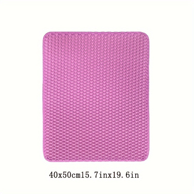 Double Layer EVA Cat Litter Mat Non-Slip Waterproof Large