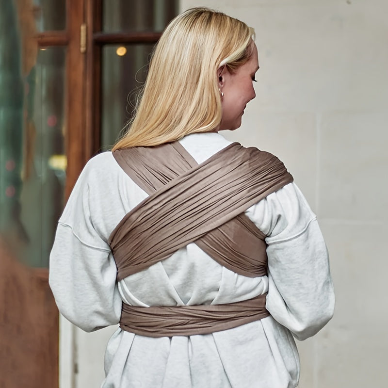 Nuevo portabebés en forma de wrap para recién nacidos, infantes y niños pequeños, de algodón suave, ajustable
