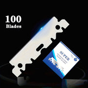 100pcs Safety Razor Blades Half Single Edge Manual Shaving Blades for Barbers