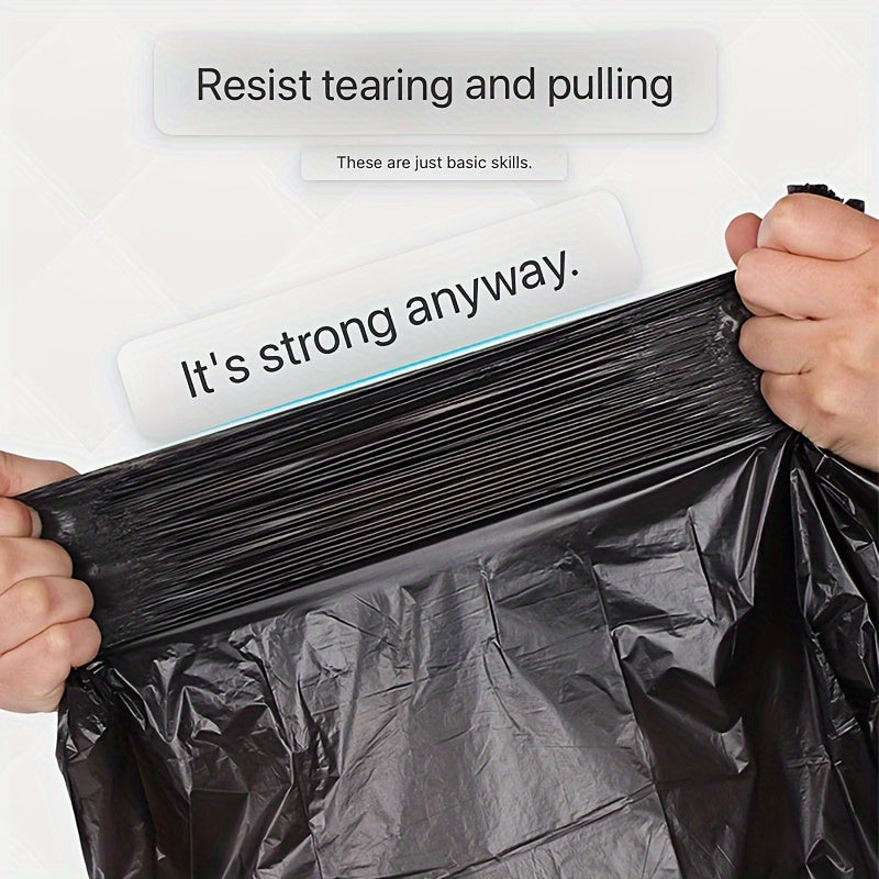 Ko'p maqsadli Polietilen Axlat Sumkalari - Mustahkam Bir Martalik Axlat Sumkalari, 60/100 Paket, Suv O'tkazmaydigan, Uy va Ofisda Foydalanish uchun Qalinlashtirilgan - O'lchamlar: 54.99*69.98sm va 49.99*65.0sm