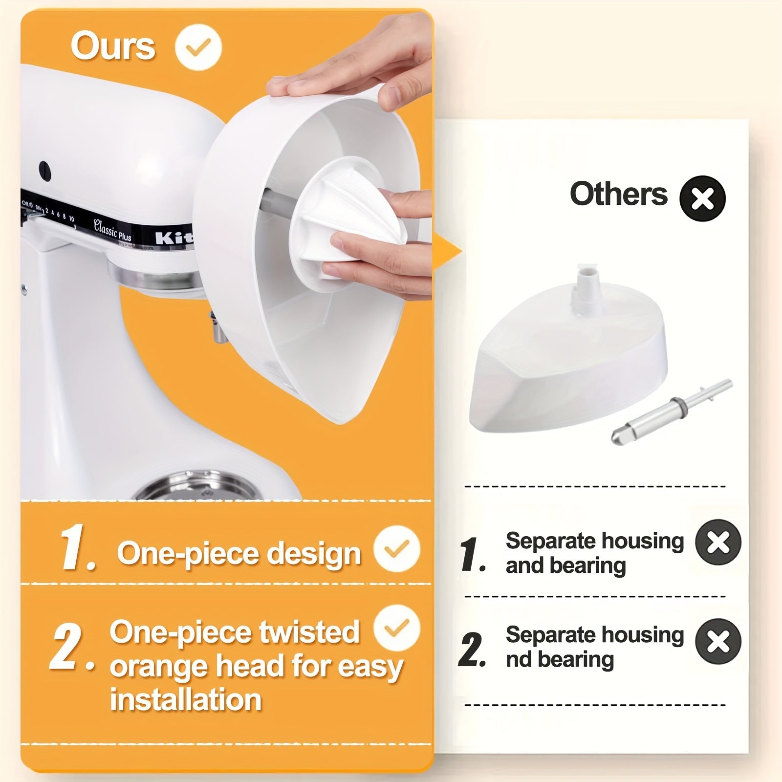 Oson tozalash uchun Stand Mixer Suyuq meva qo'shimchasi - Apelsin va boshqa mevalarni siqish uchun ajoyib, Kitchenaid blenderlariga mos keladi.