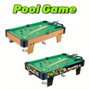 Self-Assembled Wooden Pool Table Set with Cues and 15 Balls for Indoor Play Multiple Sizes