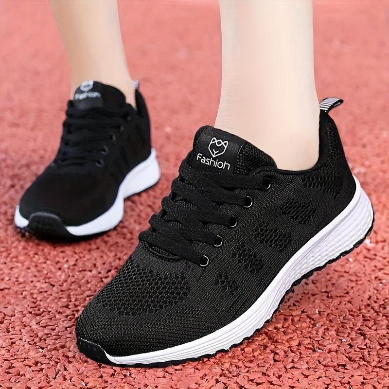 ayollar uchun nafas oluvchi tarmoq yugurish poyafzallari past top sport sneakers