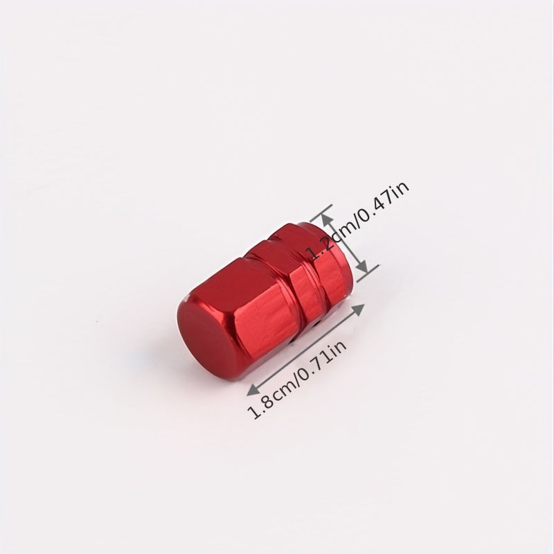 Universal Aluminum Alloy Tire Valve Stem Caps Waterproof Dustproof for Cars Bikes