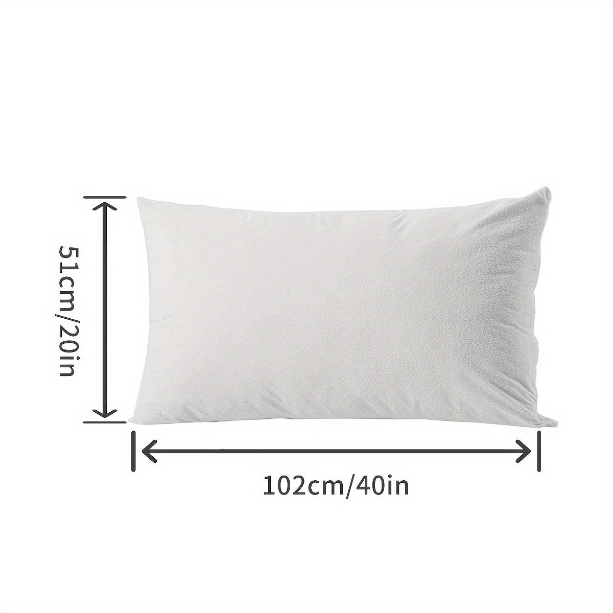 Waterproof Twill Weave Pillowcase with Velvet Touch, Stain-Resistant, 60 Thread Count