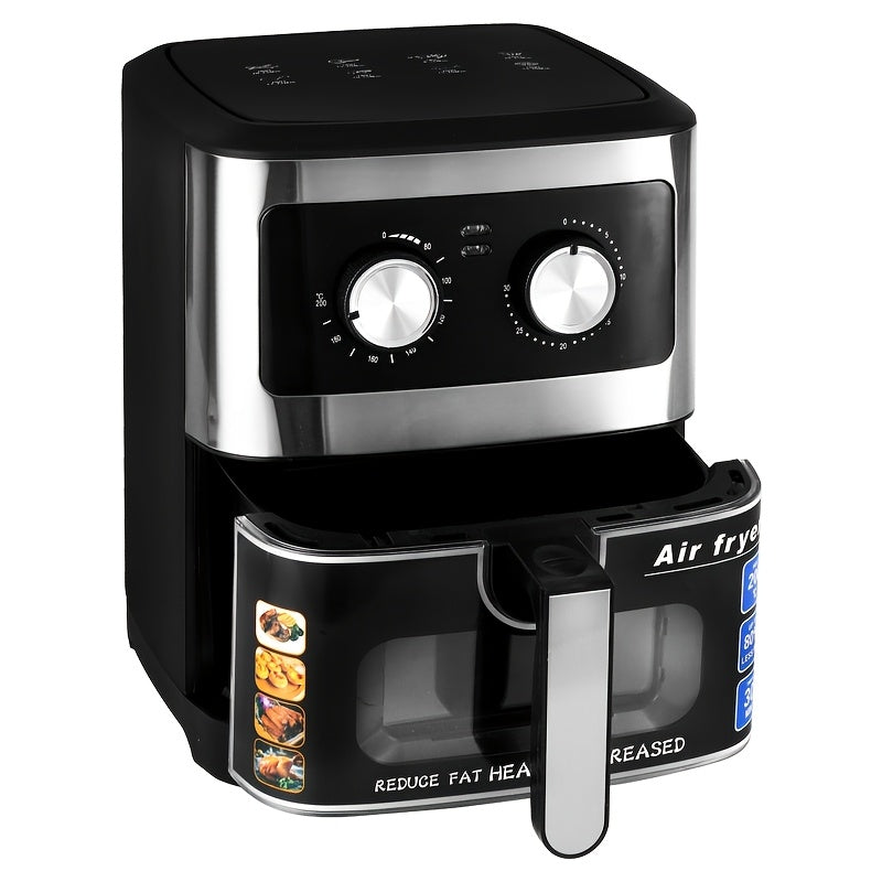 Многофункционочная электрическая аэрогриль с обзорным окном 220-240В черный