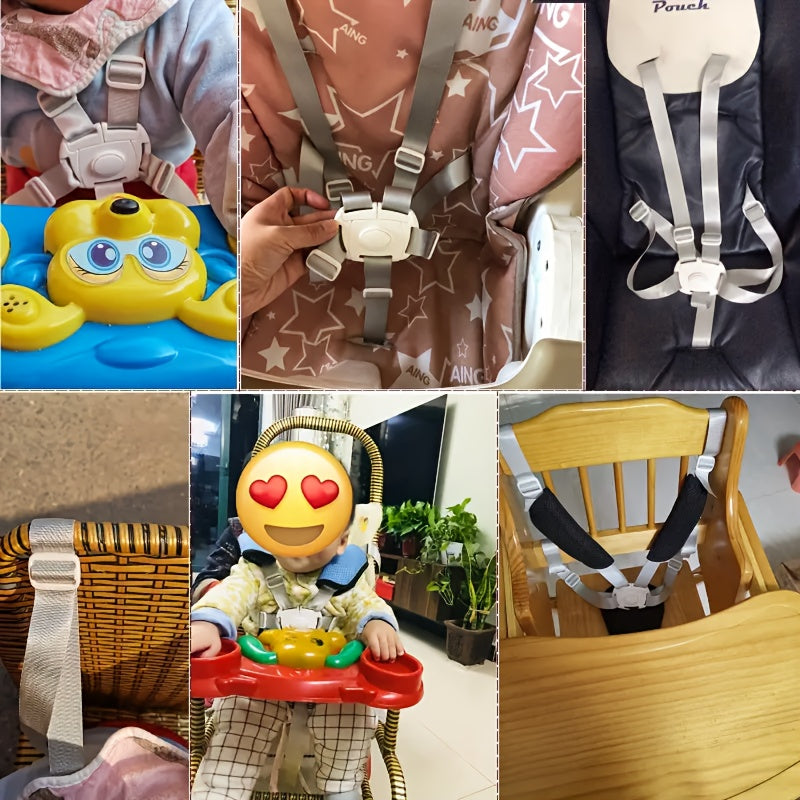 Комплект одноточечного ремня безопасности для детского стульчика для кормления, коляски и аксессуаров, включая пятиточечный ремень безопасности для младенцев