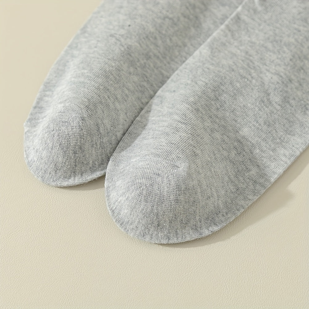 Unisex Cotton Crew Socks 6 Pairs Breathable Sweat-Absorbing Comfortable