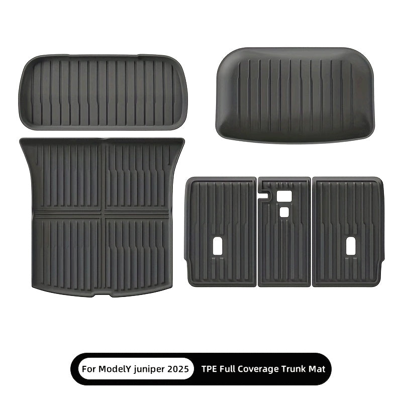 Cargo Trunk Mat Set All-Weather Waterproof TPE for Tesla Model Y 2025