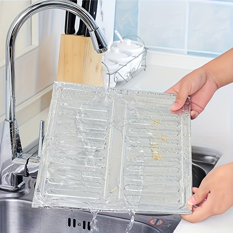 Protector de aceite de papel de aluminio para estufa de gas, protector contra salpicaduras de cocina, placa de aislamiento