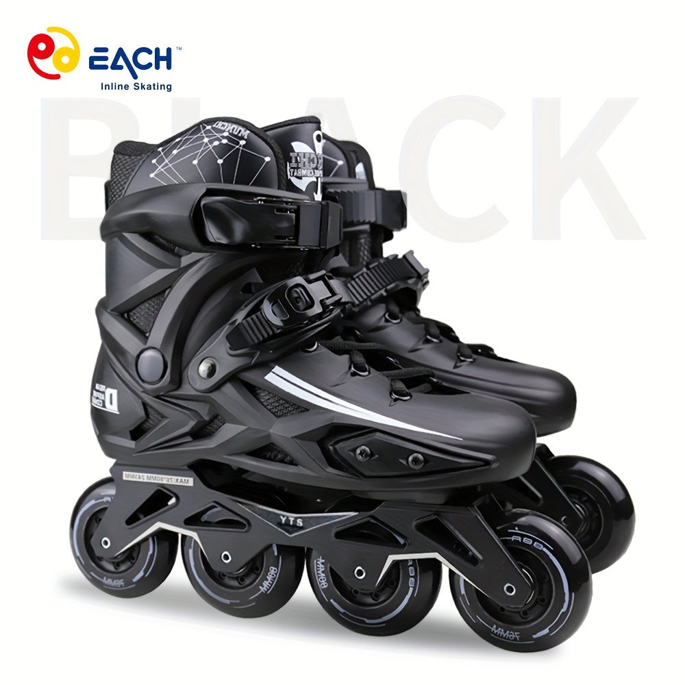"Professional Unisex Inline Skates bilan Skating-ingizni Yuksaltiring, Buckle va 4 G'ildirak bilan!"