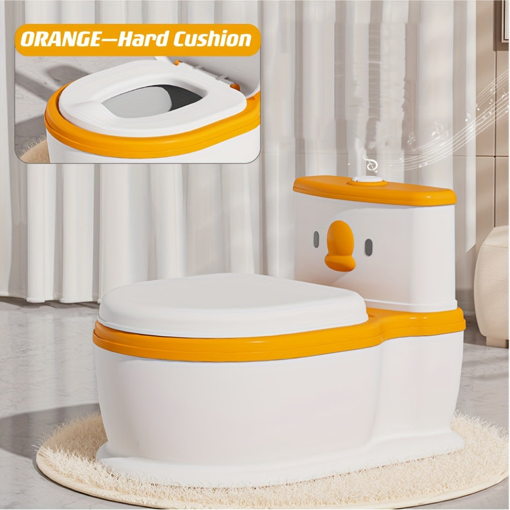 Kids Cartoon Design Portable Toilet Seat for Potty Training Duck Theme Durable Plastic