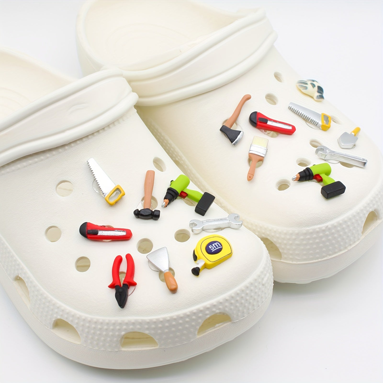 14 Pcs Model Repair Tools Set with Pliers Knife Shoes Buckle and Decorations