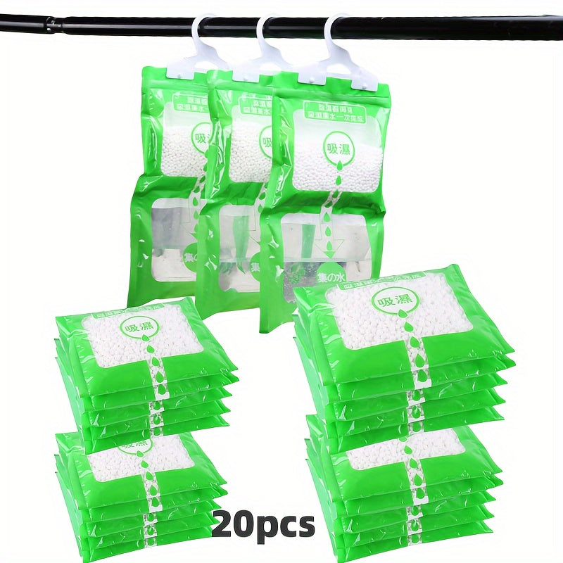 Bolsas Absorbe-Humedad 4/10/20pcs, Deshumidificadores No Eléctricos para Armarios, Dormitorios, Salas de Estar