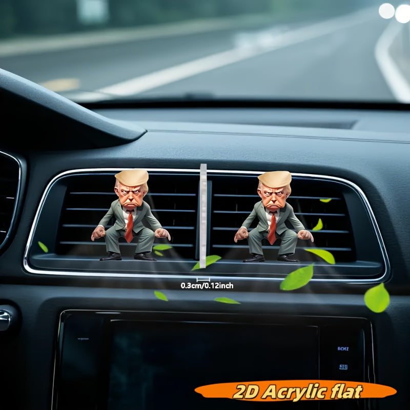 Cute Cartoon Acrylic Car Vent Clip Air Freshener Fresh Fragrance Decoration