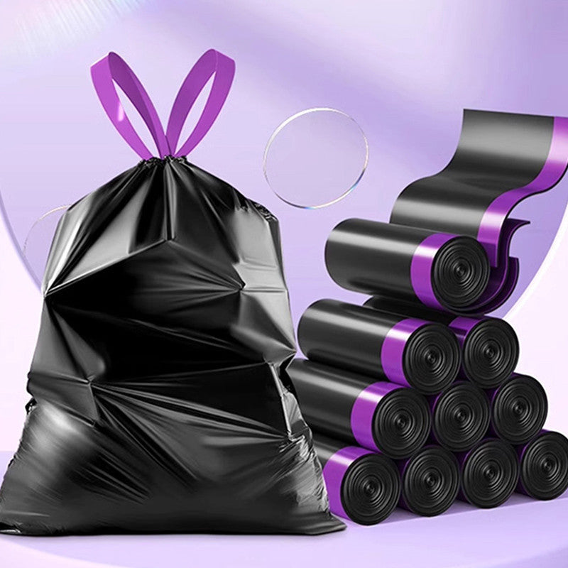 Og'ir yuk ko'taruvchi ipli axlat qoplari - Yuqori sig'im, kuchli va hidsiz oshxona, yotoqxona, yashash xonasi uchun - 10.43KG gacha ushlab turadi