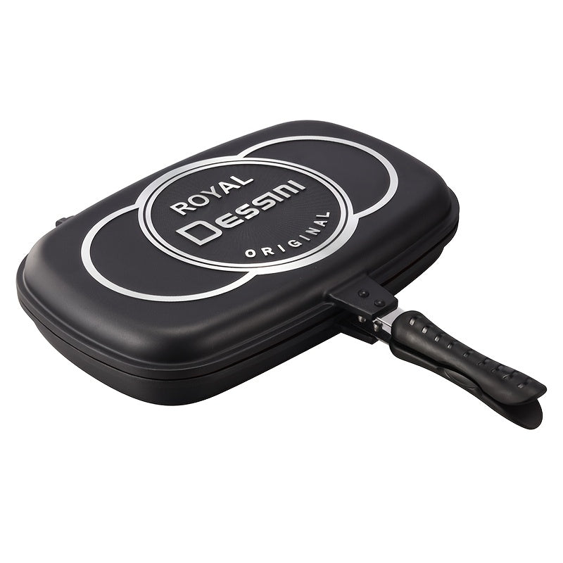 Alüminium biftek qovurish panasi, ikki tomonlama, pishirish, kam tutun, kam yog'li, oson tozalash, ichki va tashqi foydalanish uchun