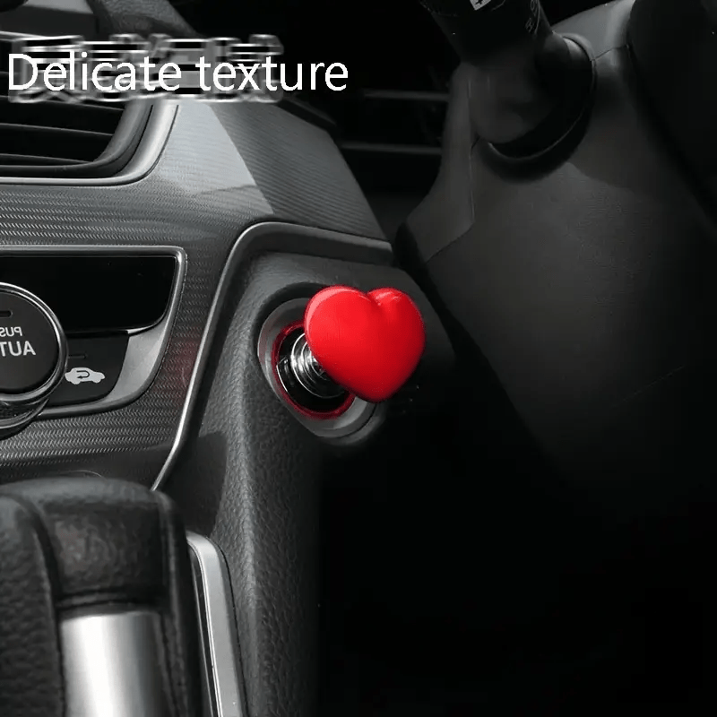 Universal Car Start Button Cover Durable Plastic Easy One-Button Ignition Protector