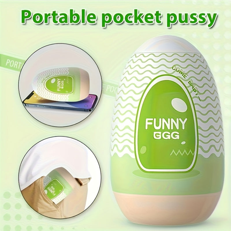 Mini Portable TPE Masturbation Eggs Soft Silicone Female Vagina Stimulating Toys