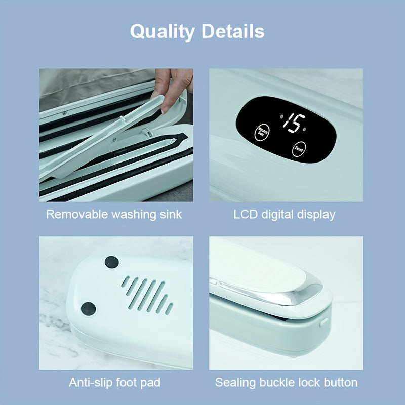 Máquina de envasado al vacío para uso doméstico según la norma europea con 10 bolsas para conservación de frescura