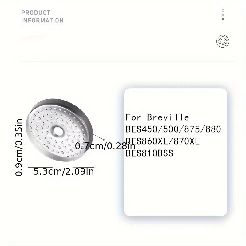 Qaynatish bosh filtri zanglamaydigan po'latdan yasalgan suv ajratgich qahva mashinasi aksessuari