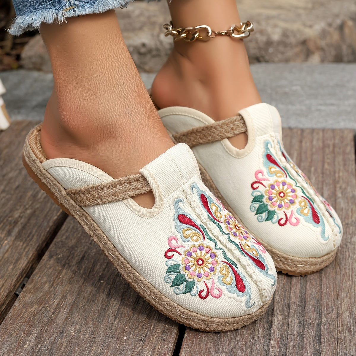 Women's Flat Shoes Casual Patterned Comfortable Flat Shoes